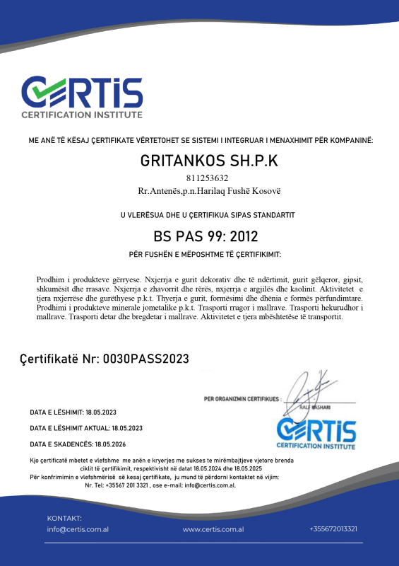 Certis certification